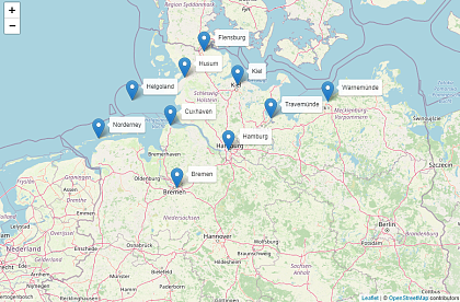 Screenshot of the storm surge monitor (